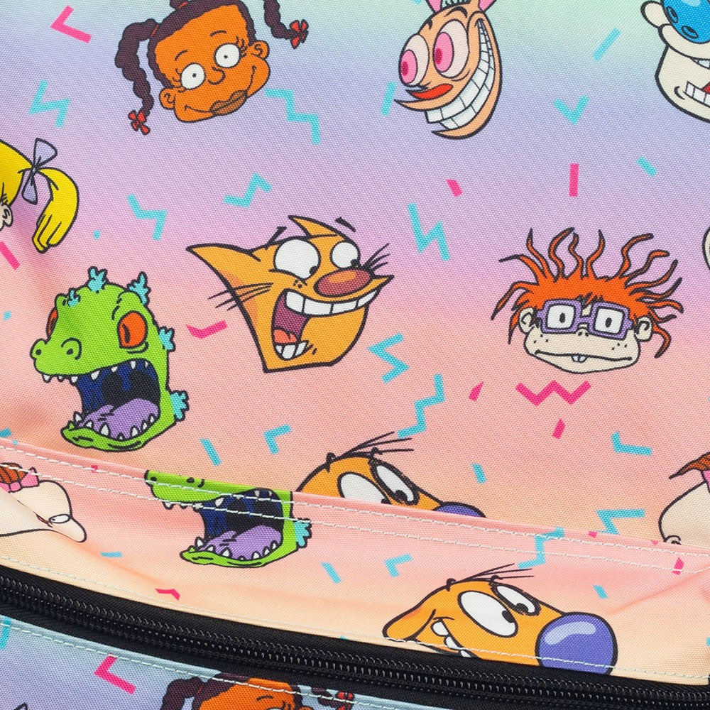 90s Nick Toons Rainbow AOP Backpack. Available at Blue Culture Tees!