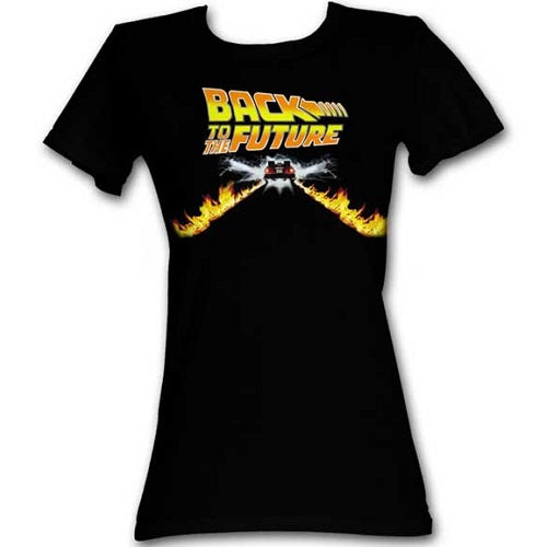 Junior's Back To The Future BTTF Car T-Shirt