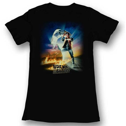 Junior's Back To The Future BTTF Poster T-Shirt