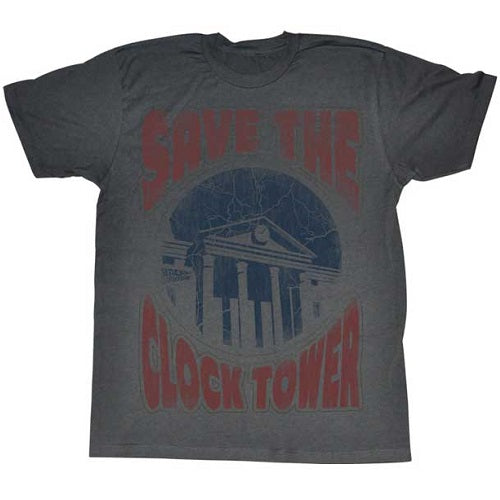 MEN'S BACK TO THE FUTURE SAVE THE DAY LIGHTWEIGHT TEE - Blue Culture Tees