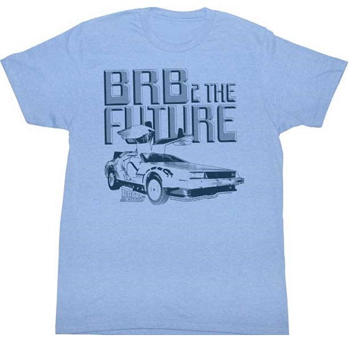 MEN'S BACK TO THE FUTURE BRB2 LIGHTWEIGHT TEE - Blue Culture Tees