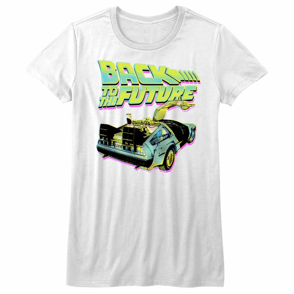 Junior's Back To The Future Neon T-Shirt