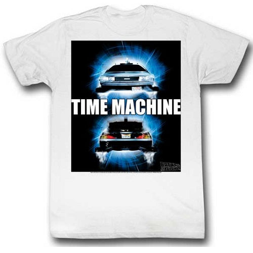 MEN'S BACK TO THE FUTURE TIME TRAVEL LIGHTWEIGHT TEE - Blue Culture Tees