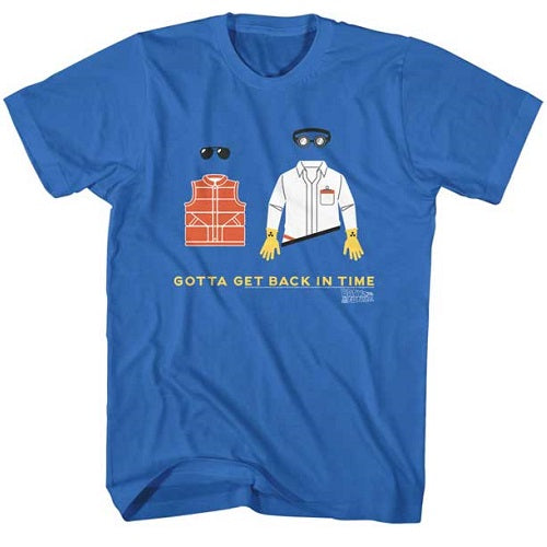MEN'S BACK TO THE FUTURE GOTTA GET BACK LIGHTWEIGHT TEE - Blue Culture Tees