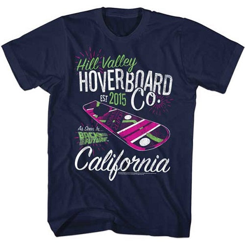 MEN'S BACK TO THE FUTURE HOVERCO LIGHTWEIGHT TEE - Blue Culture Tees