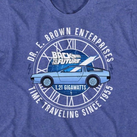 Back To The Future Dr. E Brown Enterprise Youth T-Shirt