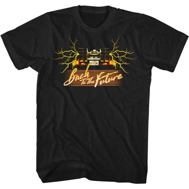 Men's Back To The Future Yellow Car Tee