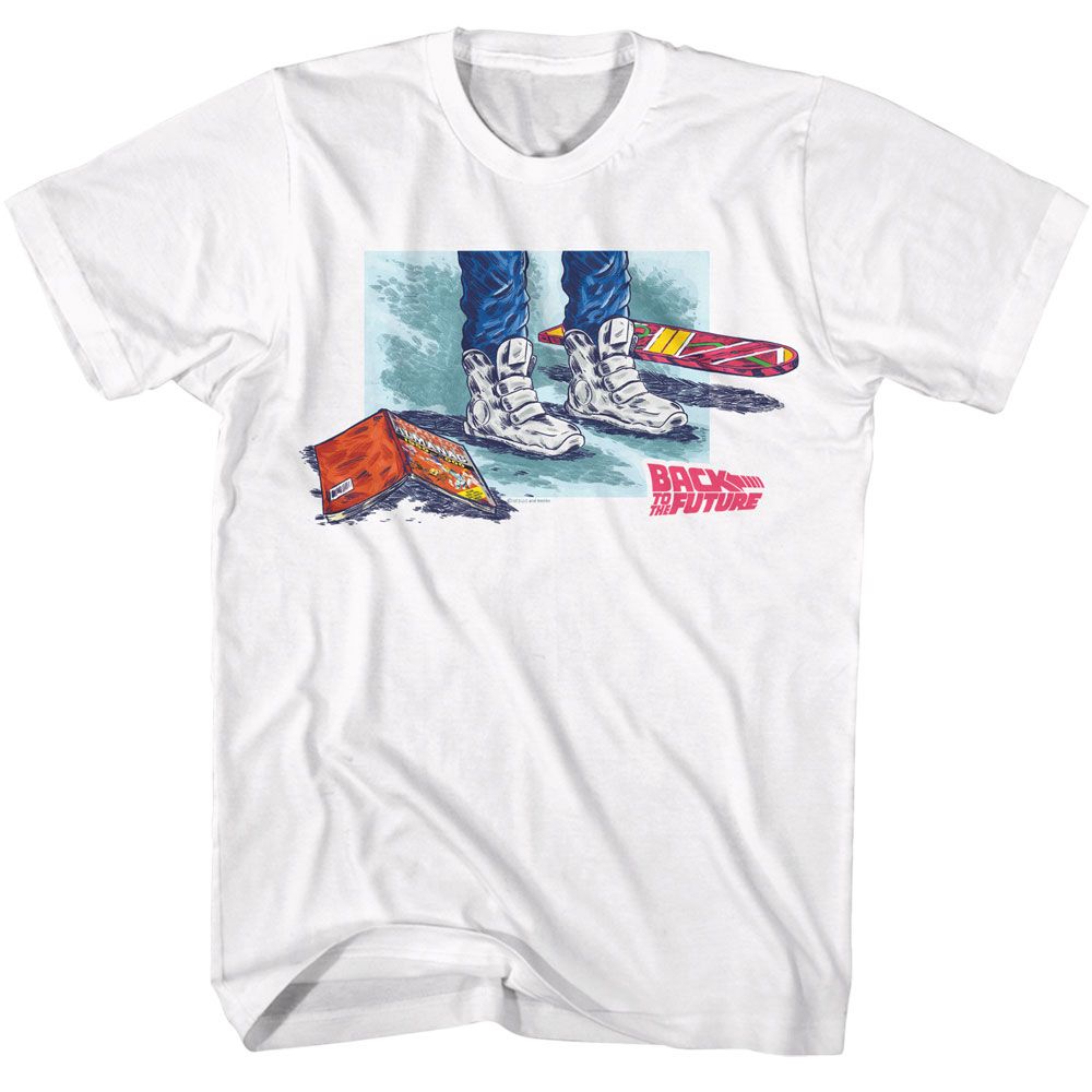Back To The Future Shoes Comic Hoverboard T-Shirt