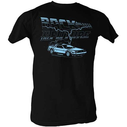 MEN'S BACK TO THE FUTURE RIDE THE LIGHTNING LIGHTWEIGHT TEE - Blue Culture Tees