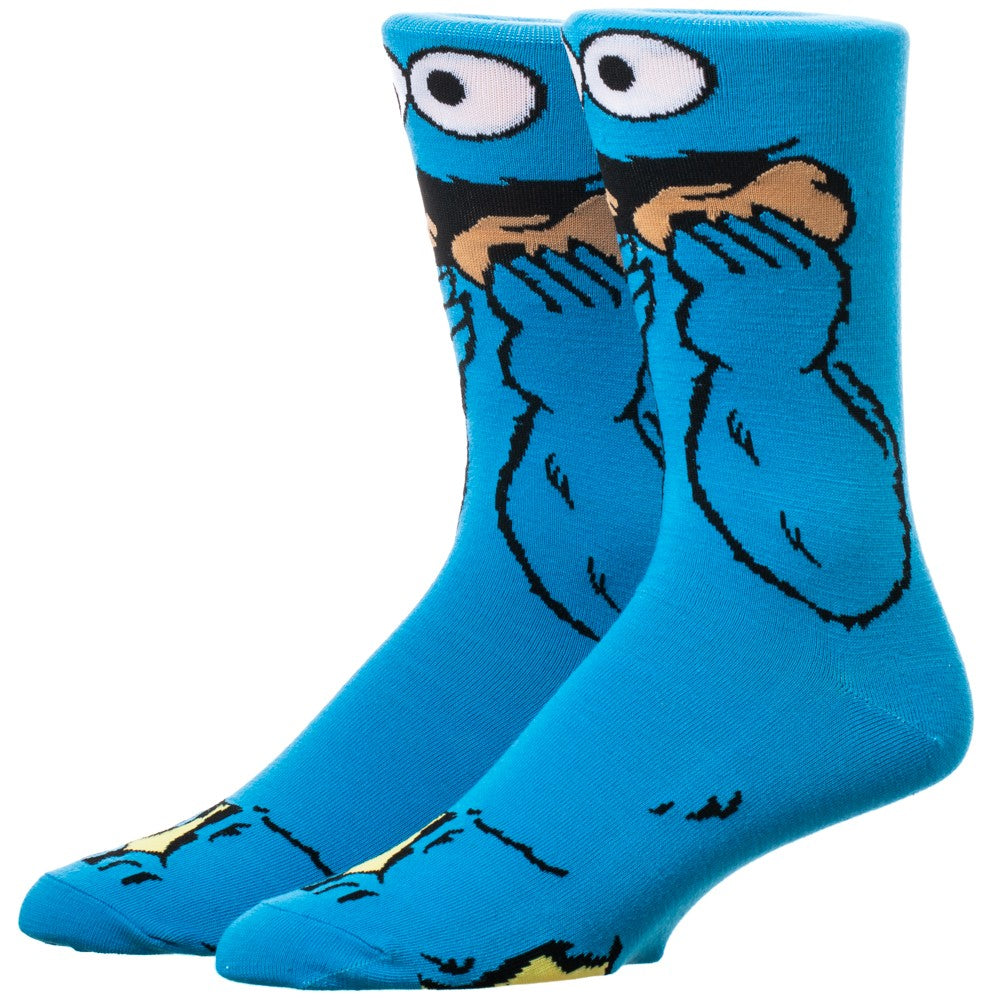 Sesame Street Cookie Monster 360 Character Crew Sock