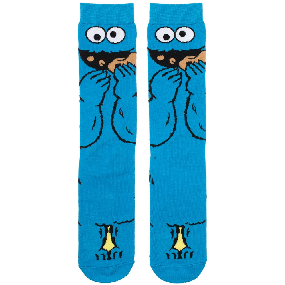 Sesame Street Cookie Monster 360 Character Crew Sock