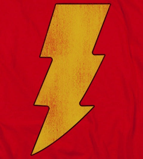 Men's DC Comics Shazam Distressed Logo T-Shirt