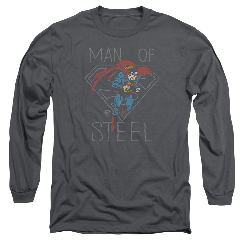 Men's DC Comics Superman Hardened Heart Long Sleeve Tee