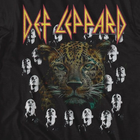 Def Leopard With High N Dry Heads T-Shirt