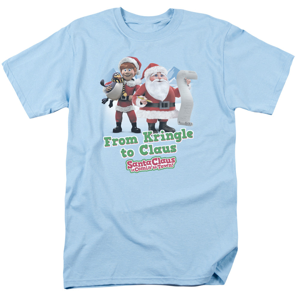 Men's Santa Claus Is Coming To Town Kringle To Claus Tee