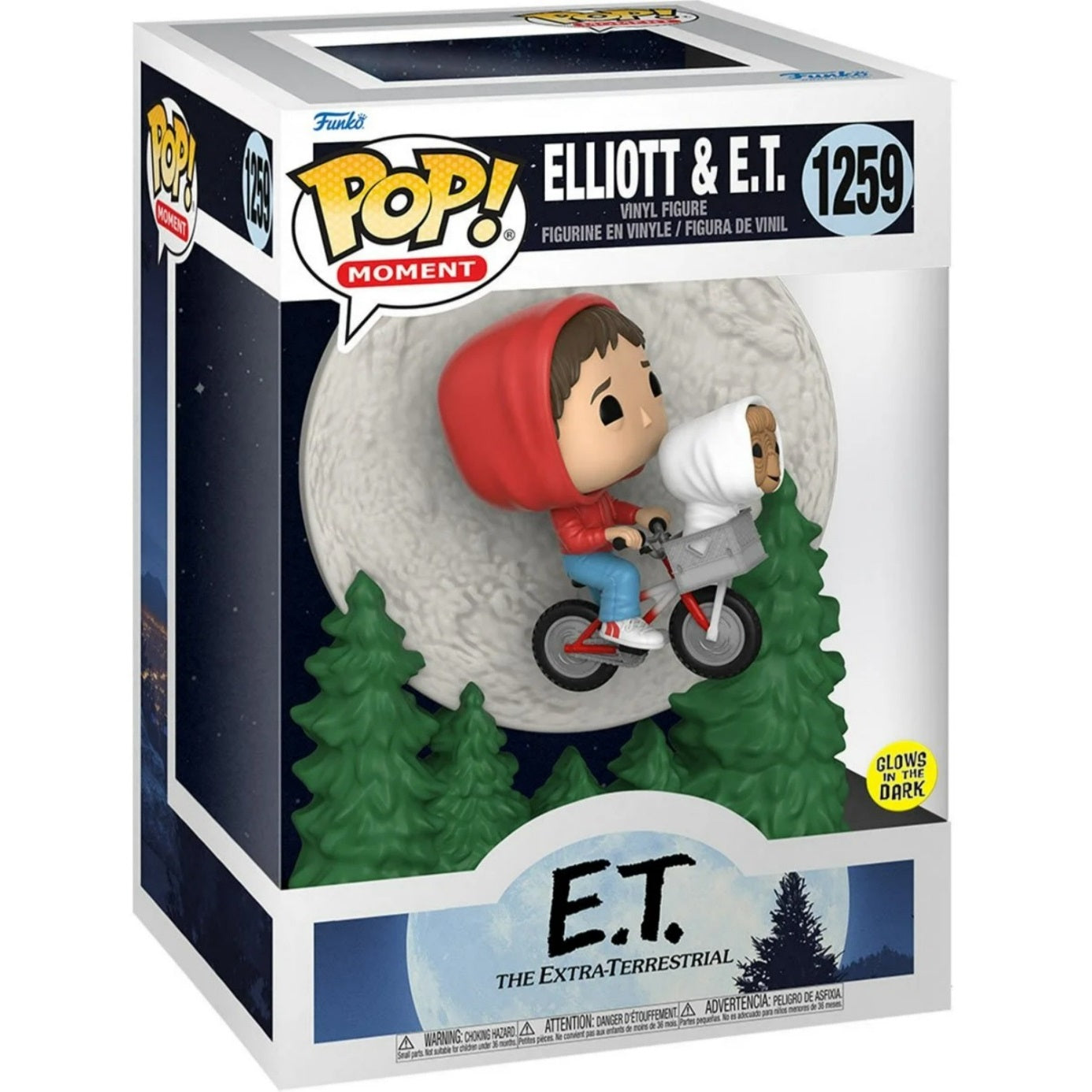 Funko Pop! E.T. 40th Anniversary Elliot and E.T. Flying Glow-In-The-Dark Vinyl Figure
