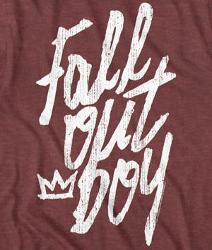 Men's Fall Out Boy Handwritten Logo T-Shirt