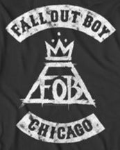 Men's Fall Out Boy Logo Chicago T-Shirt