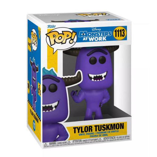 Funko Pop! Disney Monsters Inc.: Monsters At Work Tylor Tuskmon Vinyl Figure #1113. Available at Blue Culture Tees!