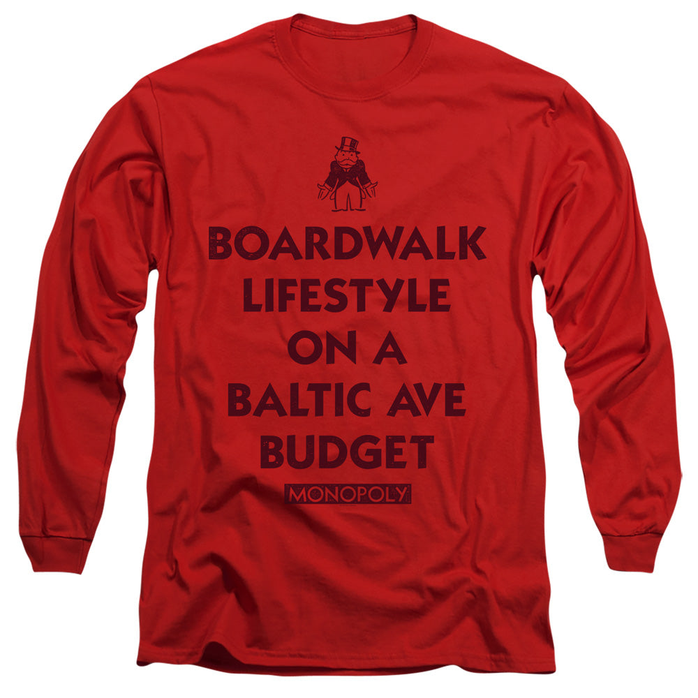 Men's Monopoly Lifestyle Vs Budget Long Sleeve T-Shirt