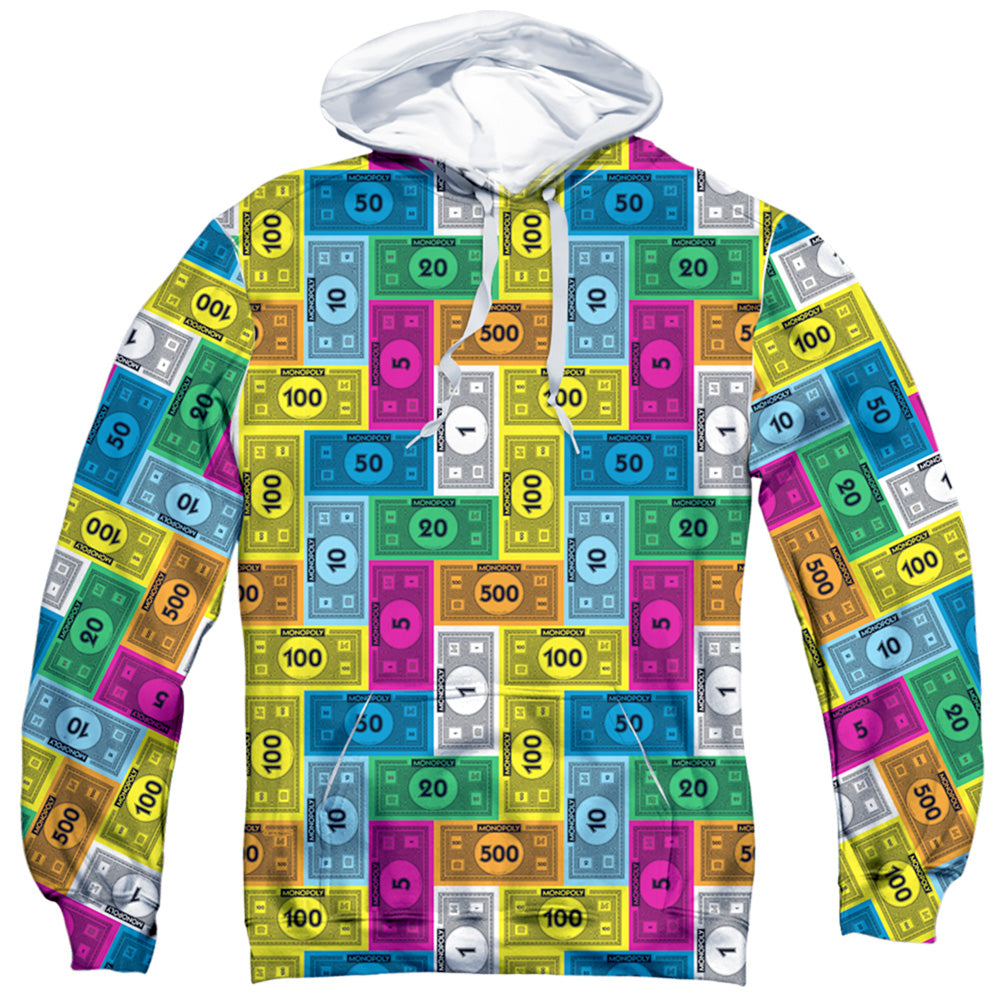 Monopoly Cash Rich Sublimated Pullover Hoodie