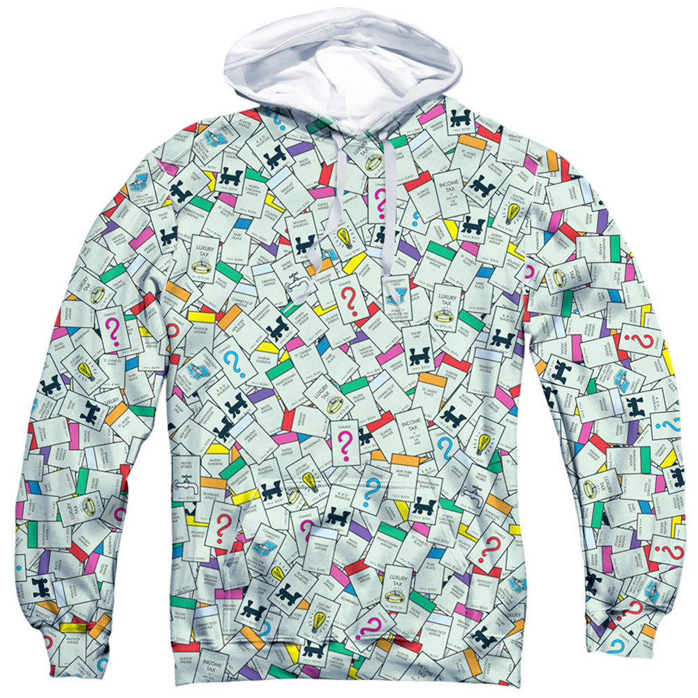 Monopoly Property Spaces Sublimated Pullover Hoodie