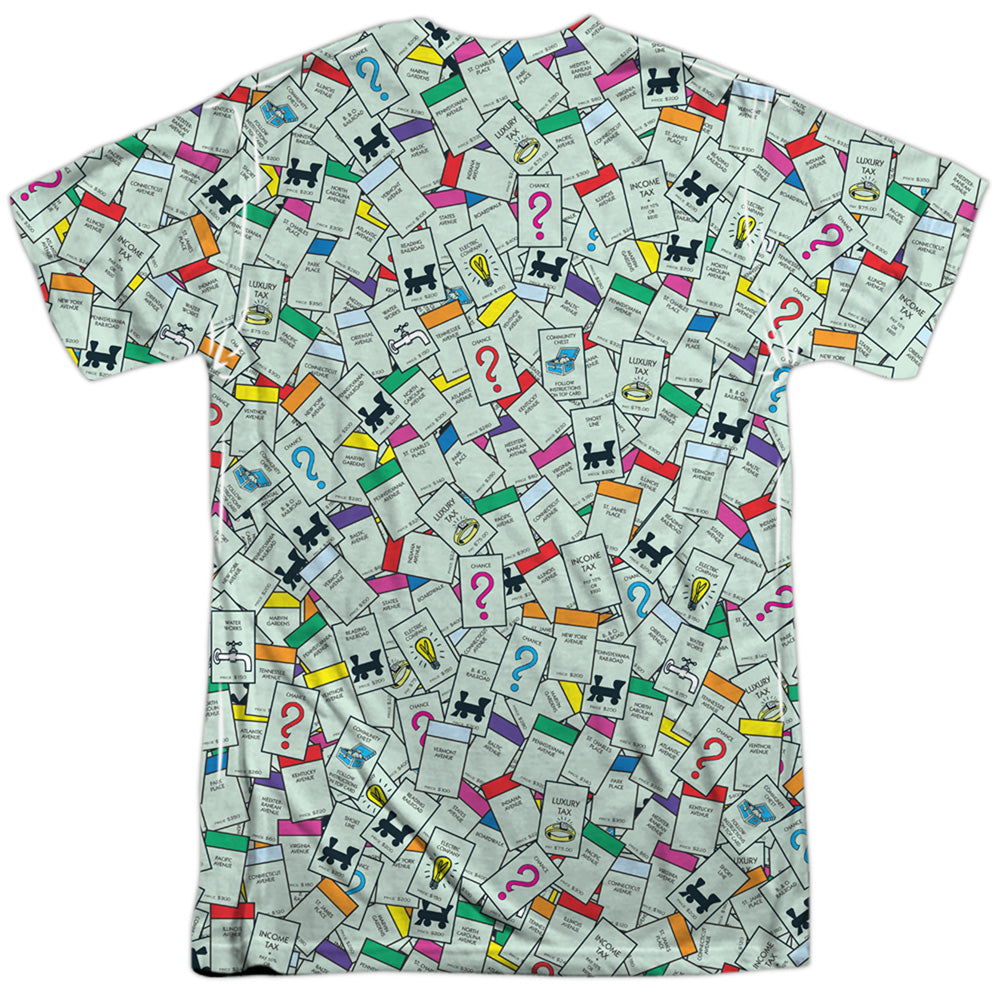 Men's Monopoly Property Spaces Sublimated Tee