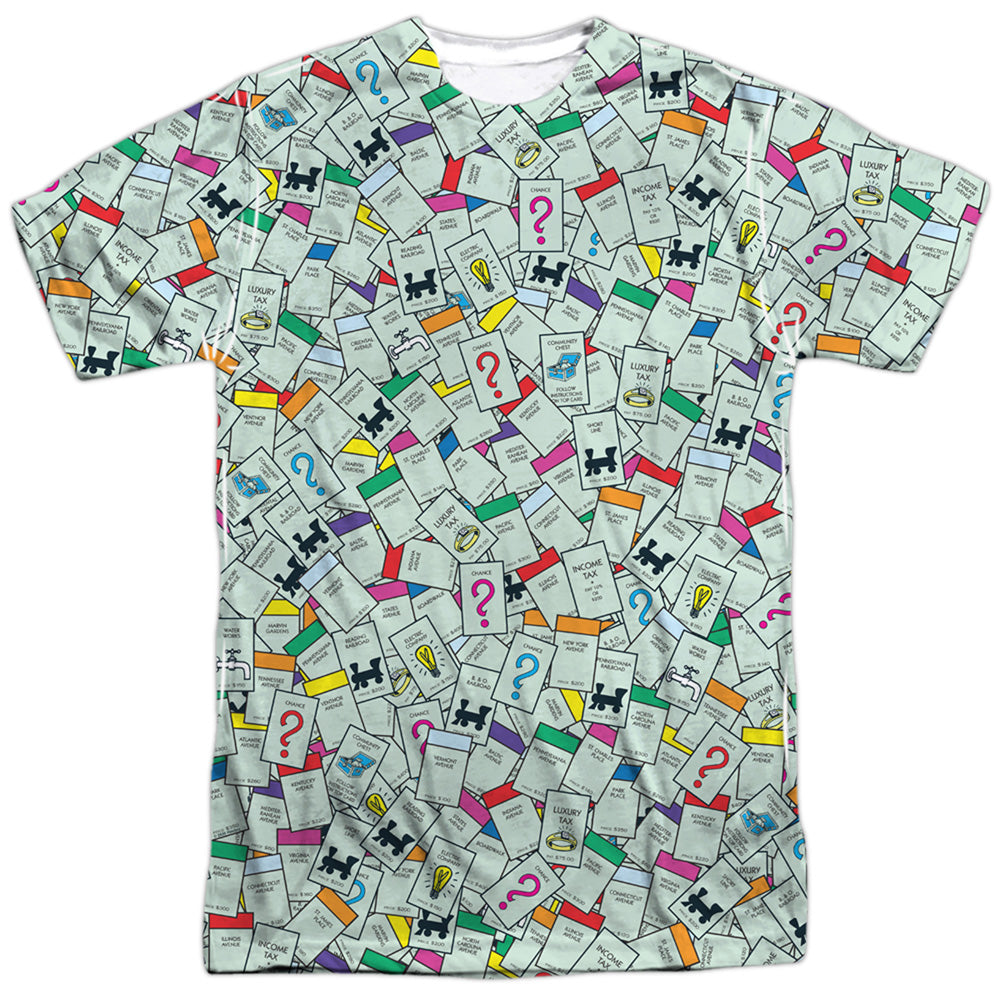 Men's Monopoly Property Spaces Sublimated Tee