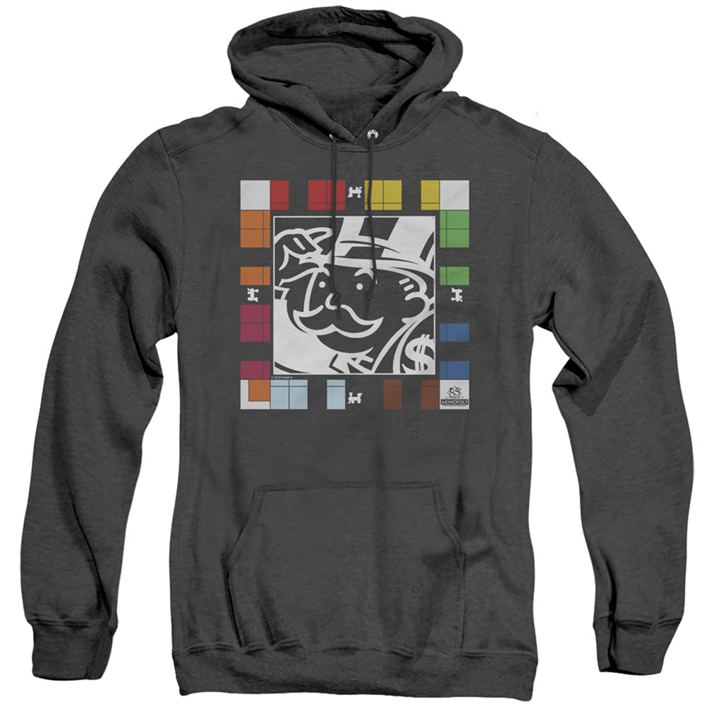 Men's Monopoly Game Board Heather Pullover Hoodie