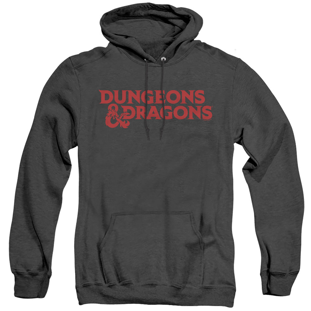 Men's Dungeons And Dragons Type Logo Heather Pullover Hoodie