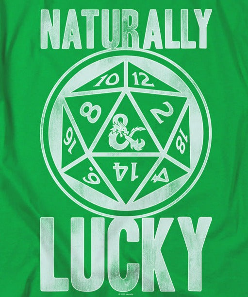 Dungeons and Dragons Naturally Lucky T-Shirt