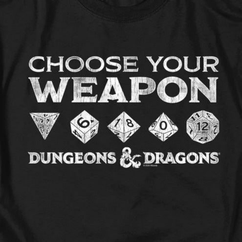 Dungeons And Dragons Choose Your Weapon T-Shirt