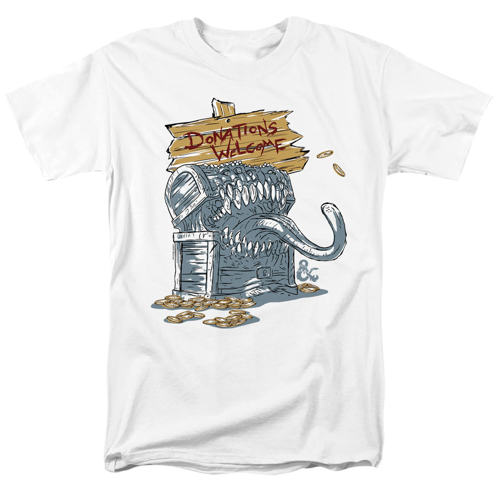 Dungeons And Dragons Donations Welcome Mimic T-Shirt
