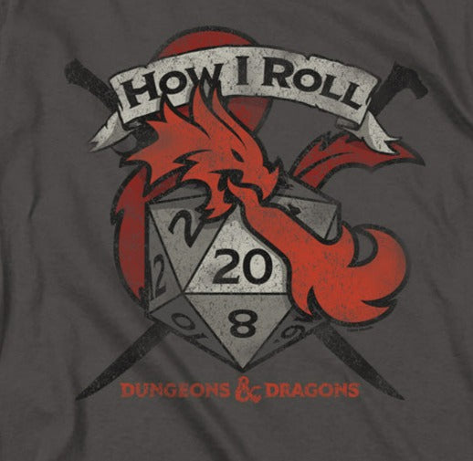 Dungeons and Dragons How I Roll D And D T-Shirt