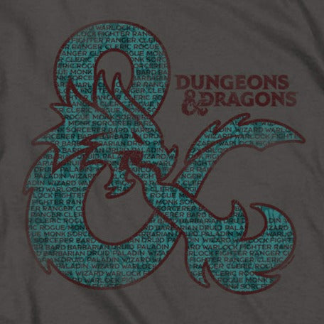 Dungeons And Dragons Ampersand Classes T-Shirt
