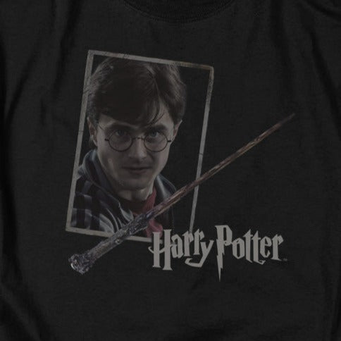 Harry Potter Harry's Wand Portrait T-Shirt