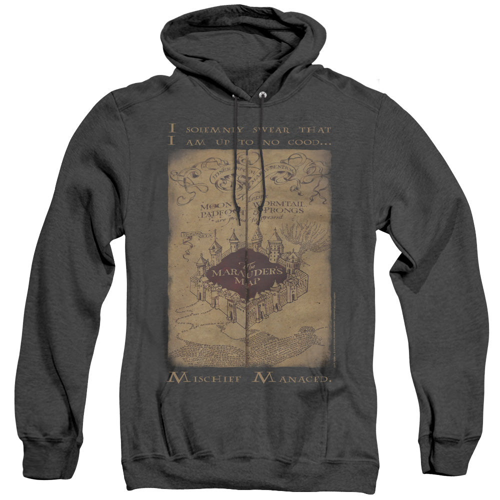 Harry Potter Marauders Map Words Heather Pullover Hoodie