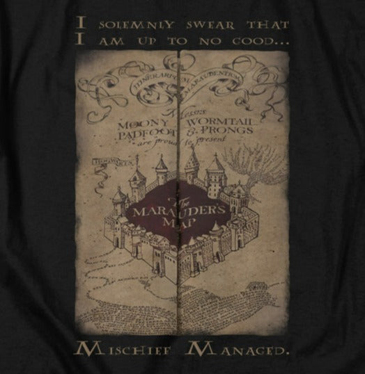 Harry Potter Marauders Map Words T-Shirt