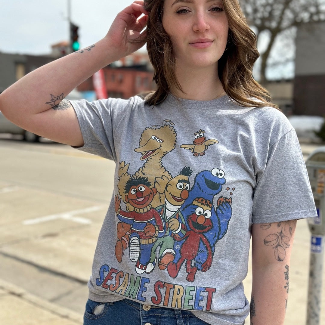 Sesame Street Colorful Group T-Shirt