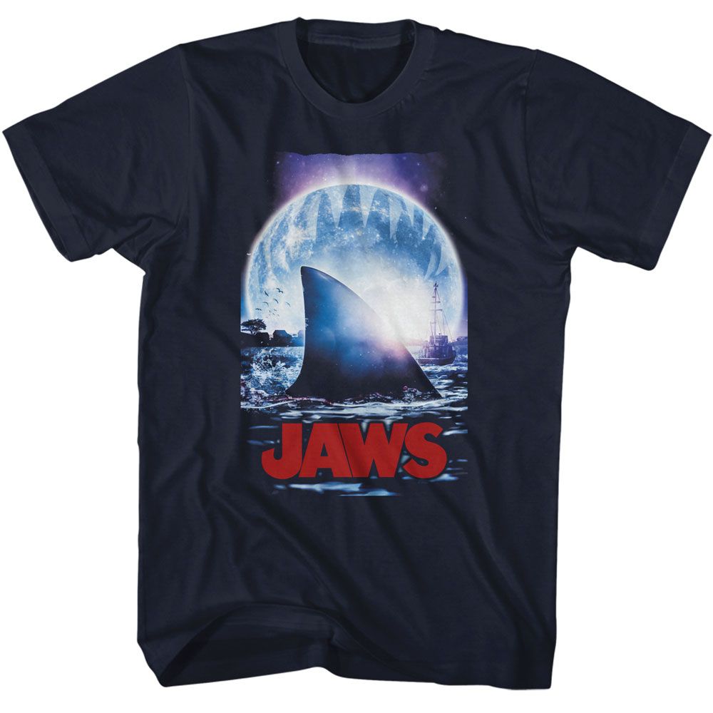 Jaws Moonlight Shark Fin T-Shirt