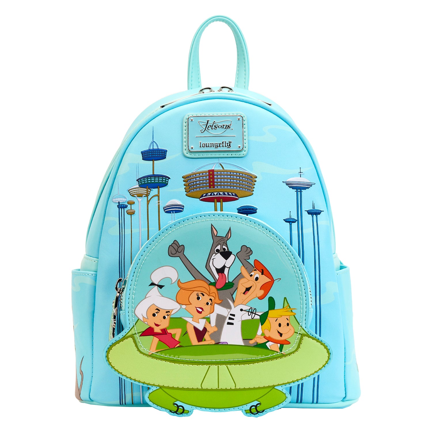 Loungefly WB The Jetsons Spaceship Mini Backpack | Blue Culture Tees