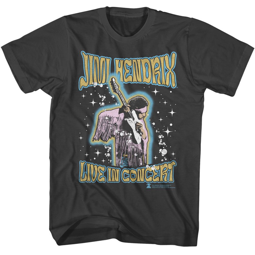 Jimi Hendrix Guitar Playing Outer Glow T-Shirt