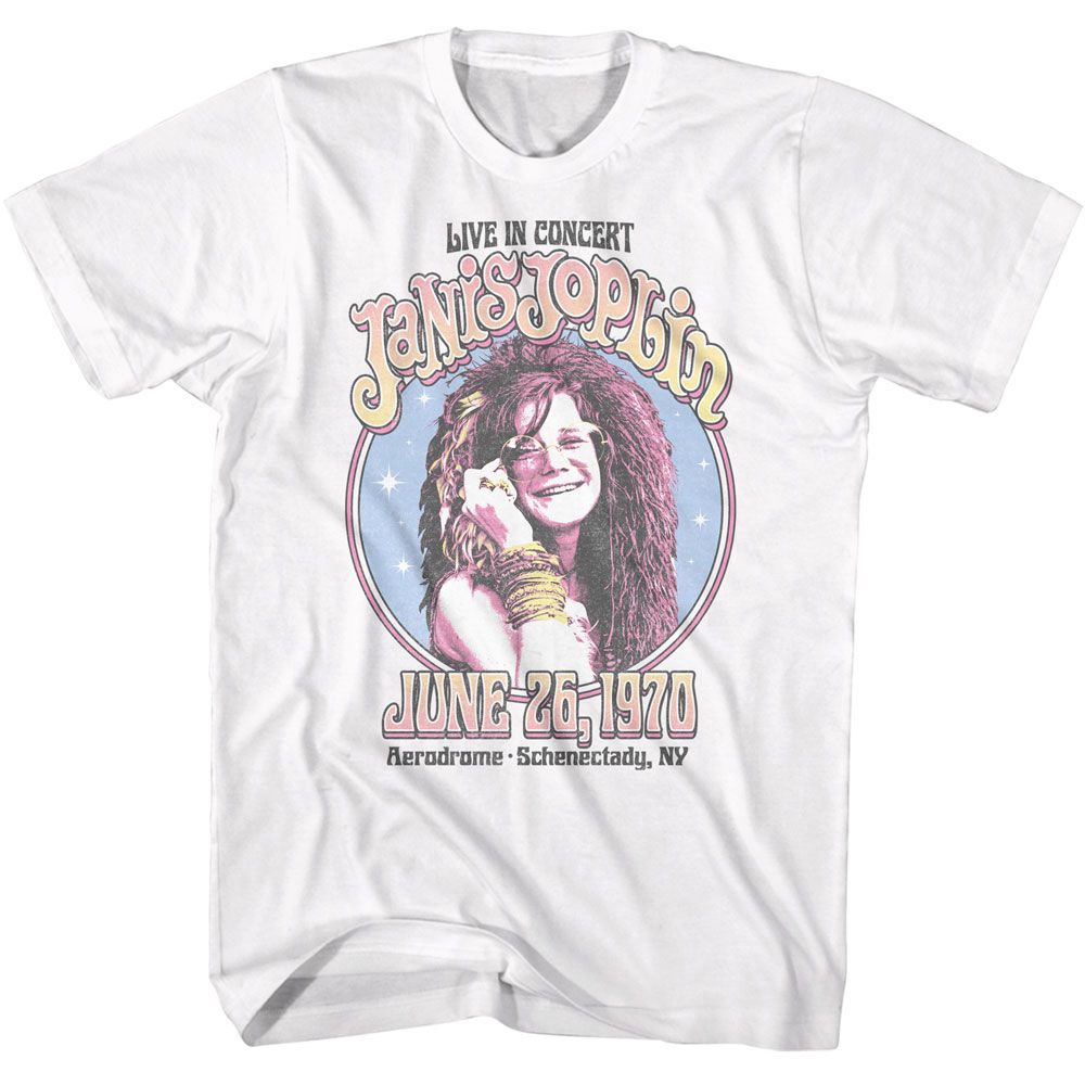 Janis Joplin Circle Sparkle T-Shirt
