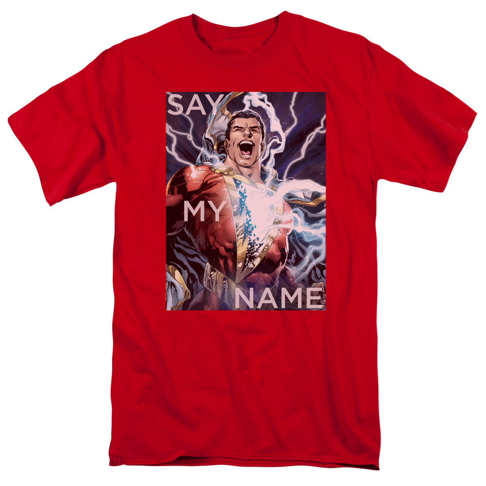 Men's DC Comics Shazam Say My Name Full Color T-Shirt