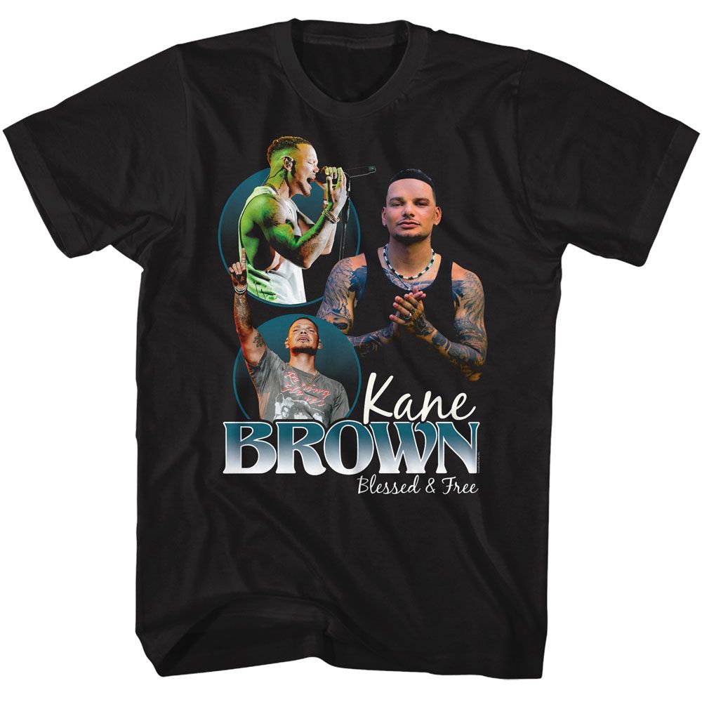 Kane Brown Blessed And Free Collage T-Shirt