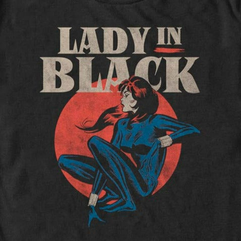 Men's Marvel LADY IN BLACK T-Shirt