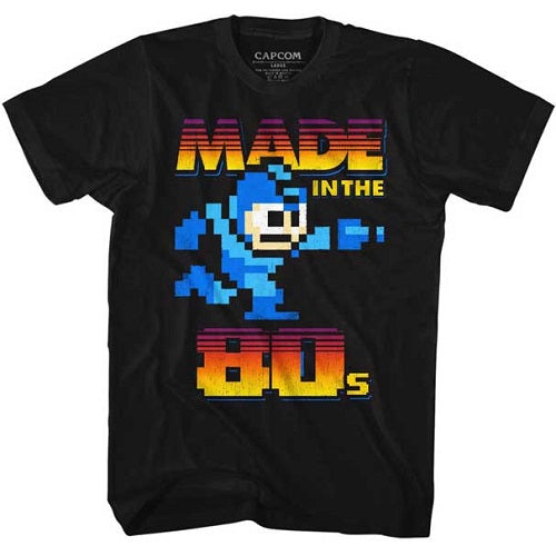 Mega Man Made In The 80S T-Shirt - Blue Culture Tees