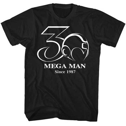 Mega Man 30Th BW T-Shirt - Blue Culture Tees