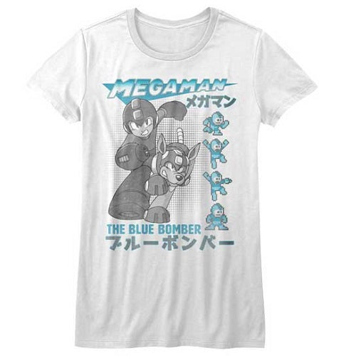 Junior's Mega Man Blue Bomber T-Shirt
