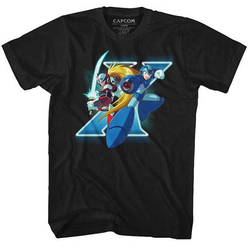 Mega Man X And Zero T-Shirt - Blue Culture Tees